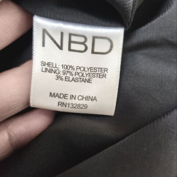 NBD x Revolve Sequin Halter Style Midi Dress Gold Size S NWT - Picture 9 of 11